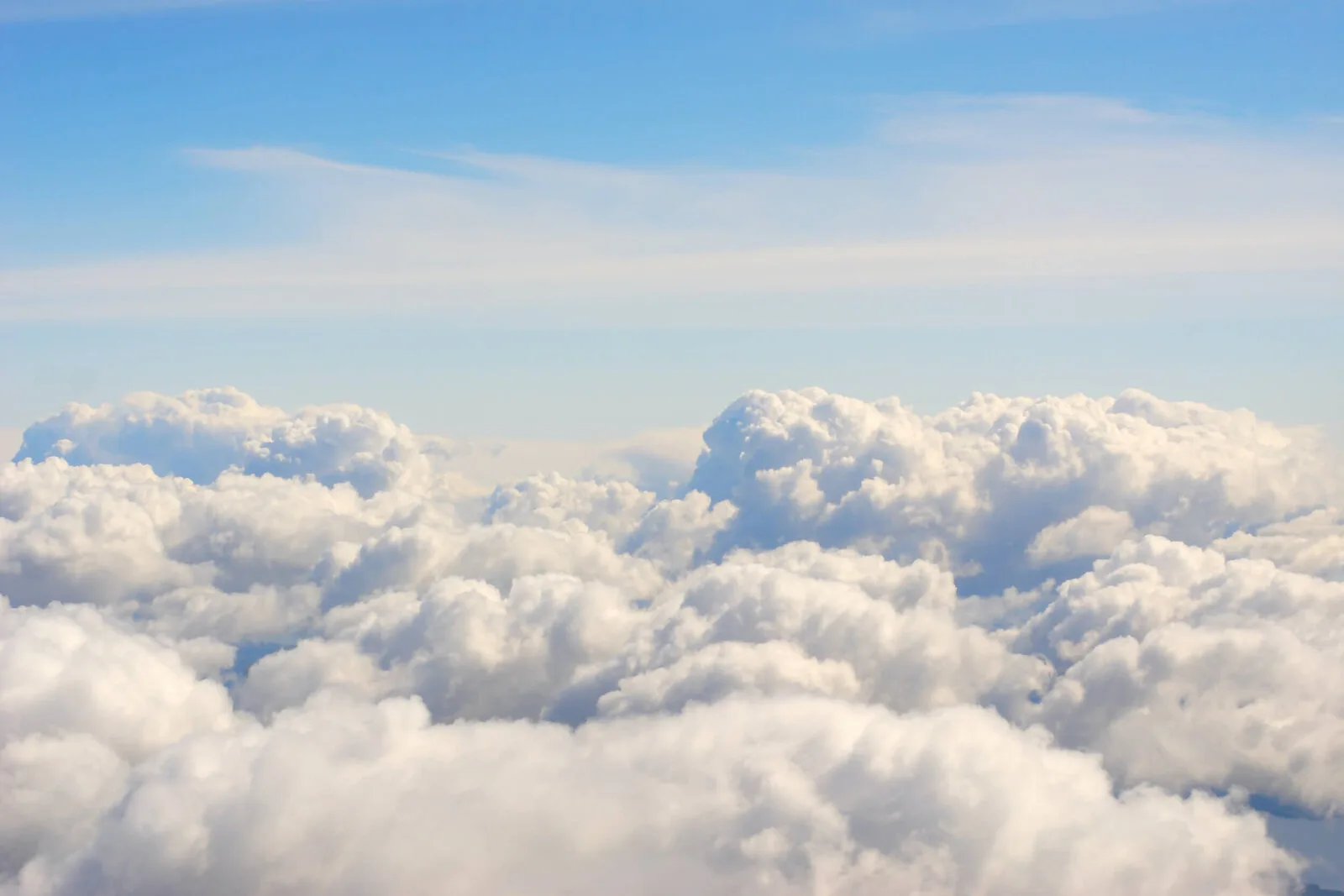 Above the clouds